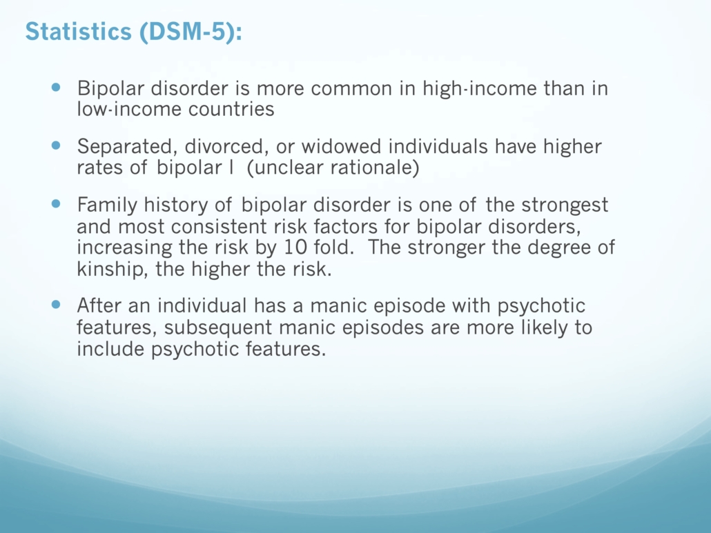 trouble bipolaire type 1 dsm